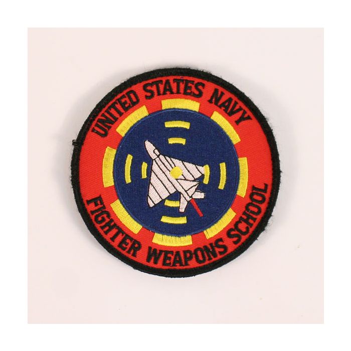 United States Navy Fighter Weapons School Top Gun Patch (Red