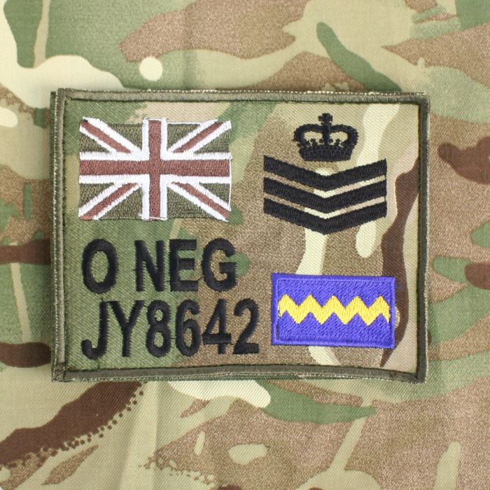 ZAP Sleeve Panel MTP Multicam Flag Royal Scots Dragoon Guards TRF