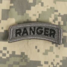 US Ranger Tab. ACU Hook and Loop