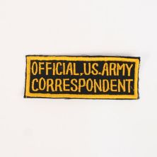 Official US Army Correspondent Rectangle Shape Patch