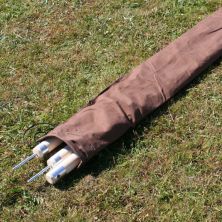 Brown Canvas Pole Bag for 2 piece 6ft poles