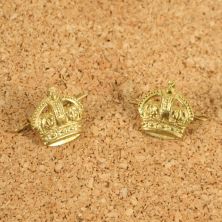 Brass Kings Crowns British Army Rank Badges (Officers & S/Sgt)