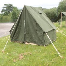 British Officers 2 Man Tent 6x6ft Olive Green Canvas Only