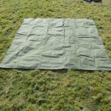 Zeltbahn Green canvas groundsheet/tarp (7.5 X 7.5 ft)  by Kay Canvas
