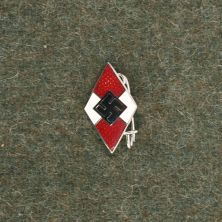 German Hitler Youth Party Badge and Cap Badge