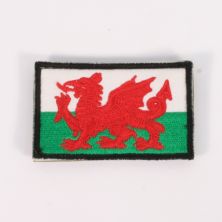 Welsh Flag Tactical Morale Badge Hook and loop Colour