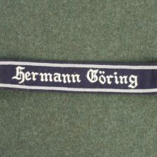 NCO Hermann Goring Cuff Title Gothic Script By RUM