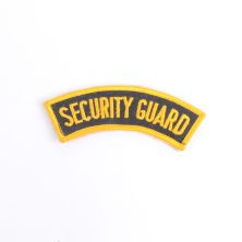 Security Guard Sleeve or Chest Arc Badge Hook and Look Fastener