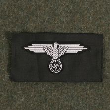 SS Enlisted Mans Cap Eagle Bevo White