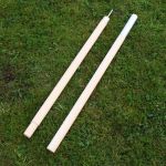 WD386 British Upright 2 Piece Wooden Pole