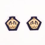 WD081 Blue Officers Cloth Rank Kings Crowns