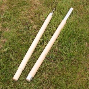 5ft Wooden Tent Pole breaks down into 2 Pieces