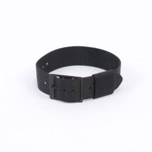 Black Tactical Military 18mm Nylon Webbing Army watch strap