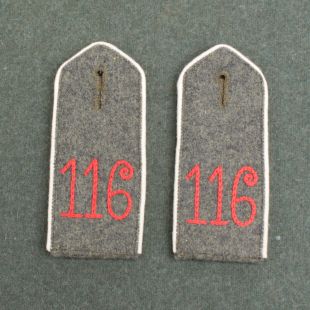 German Imperial WW1 Shoulder Boards Regiment 116