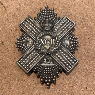 92nd Gordon Highlanders Victorian Cross belt Plate 