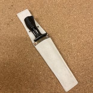 Army Issue SA80 Guards Parade Bayonet with white leather frog 