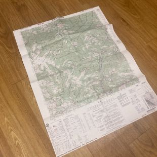 Orahovicko Polje Former Yugoslavia Military Map 1994