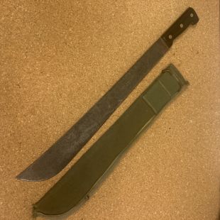  WW2 Jungle machete and  webbing cover " Made in Sheffield" Original