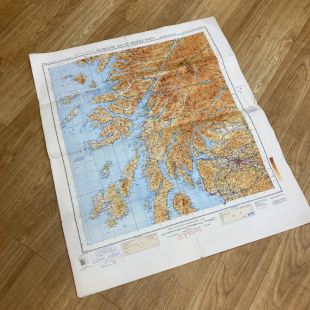 WW2 Military Map Glasgow including Achnacarry, Spean Bridge and Fort William 1939 