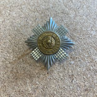 Scots Guards Sergeants bi metal Cap badge.