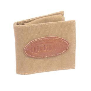 Kay Canvas Vintage Khaki Canvas Money Wallet