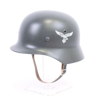 M35 German Infantry Helmet. Grau Blau Double Decal Luftwaffe