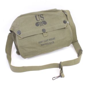 M6 gas mask bag for the WW2 US Army Lightweight Service M4 gas mask OD7 Green by Kay Canvas