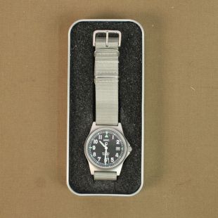 MWC G10LM watch with date and G10 nylon strap