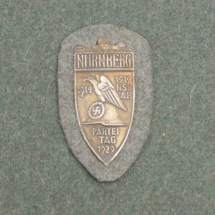 Nuremberg Party Day Badge 1929 metal Shield by RUM