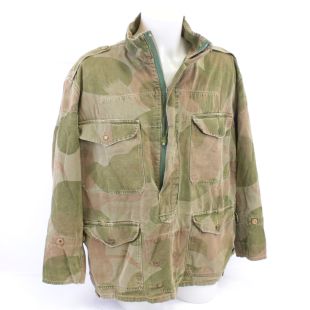 Original 1952 Belgium Army parachutists smock in the early 'Moon and Balls' pattern camouflage