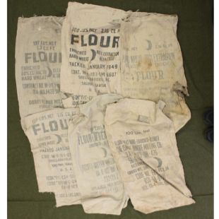 Original American 1940's Flour Bag x 1