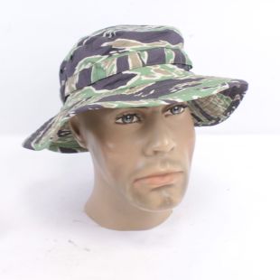 Vietnam Late War Lightweight Sparse Tiger Stripe Wide Brim Boonie Hat