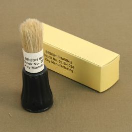 US Army Shaving Brush with box WW2 Rubberset Style by Kay Canvas