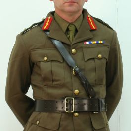 British Army Officers Sam Browne Leather belt and cross strap