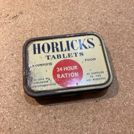 RAF Horlicks Tablets 24 Hour Ration tin