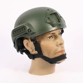 US MICH Helmet 2001 Model with Rails Green