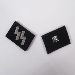 SS Unterscharfuhrer Collar Tabs