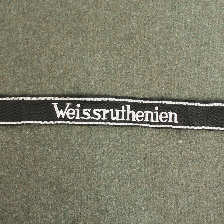 30th SS Weissruthenien Cuff Title
