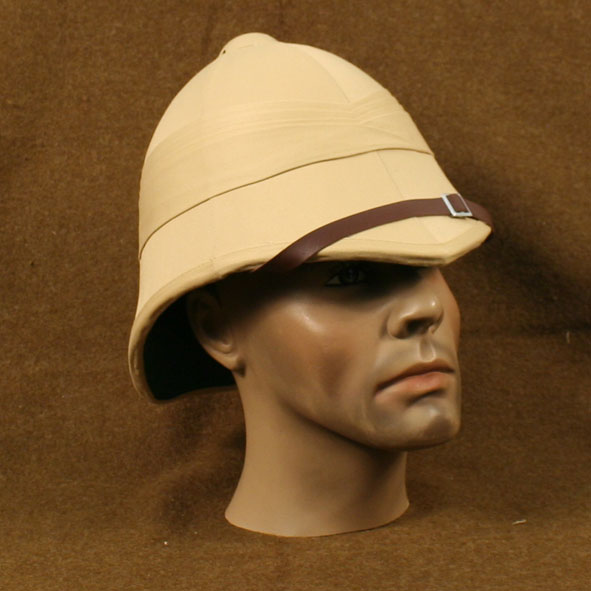 khaki pith helmet